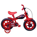 Bicicleta Tracktor Ladybug Aro 12 Vermelha e Preta