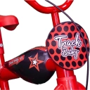 Bicicleta Tracktor Ladybug Aro 12 Vermelha e Preta