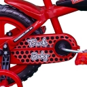 Bicicleta Tracktor Ladybug Aro 12 Vermelha e Preta