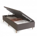 Box Solteiro com Sommier Kappesberg BAU010 88x188cm Marrom