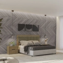 Cabeceira Kappesberg N801 Cama Box Queen Nogueira