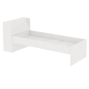 Cama de solteiro com Bau CB01 Fellicci - Branco
