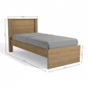 Cama Solteiro Kappesberg S821 Freijó