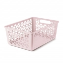 Cesto Multiuso Lili UZ Com Tampa Rosa