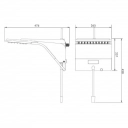 Chuveiro Ducali Zagonel 7500W Preta 220V