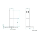 Coifa de Parede Nardelli 90 cm em Vidro Curvo Slim Aço Inox