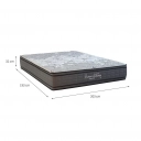 Colchão Kappesberg King Size Inverno Verão Molas Pocket 193x203x32 Cinza