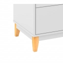 Cômoda 3 gavetas Legno LE6008 Movelbento Branco