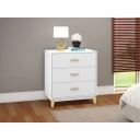 Cômoda 3 gavetas Legno LE6008 Movelbento Branco