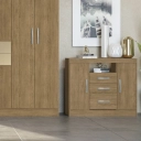 Cômoda kappesberg M223 3 gavetas e 2 portas Freijó