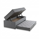 Conjunto Box Bau Solteiro Kappesberg CBCOL-090 Com Cama Auxiliar 70x88x188cm