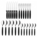 Conjunto de Talheres Ipanema Tramontina 24 Peças Inox Preto