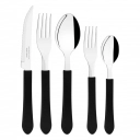 Conjunto de Talheres Leme Tramontina 20 Peças Inox Preto