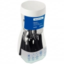 Conjunto de Talheres Leme Tramontina 20 Peças Inox Preto