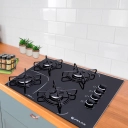 Cooktop 4 Bocas Agile Up Glass Atlas Preto