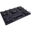 Cooktop 5 Bocas Chama Tripla Agile Up Glass Atlas Preto