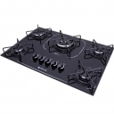 Cooktop 5 Bocas Chama Tripla Agile Up Glass Atlas Preto