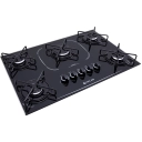 Cooktop 5 Bocas Mega Chama Agile Up Glass Atlas Preto