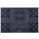 Cooktop 5 Bocas Mega Chama Agile Up Glass Atlas Preto