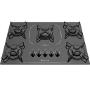 Cooktop 5 Bocas Mega Chama Agile Up Glass Atlas Preto