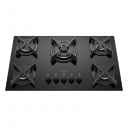 Cooktop 5 Bocas Preto com Mesa de Vidro e Tripla Chama Dako Supreme Bivolt