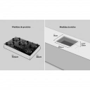 Cooktop 5 Bocas Preto com Mesa de Vidro e Tripla Chama Dako Supreme Bivolt