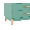 Cristaleira 2 portas 2 gavetas Legno LE6013 Movelbento Oliva