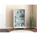 Cristaleira 2 portas 3 prateleiras Legno LE6014 Movelbento Branco