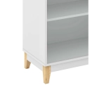 Cristaleira 2 portas 3 prateleiras Legno LE6014 Movelbento Branco