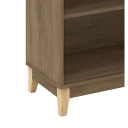 Cristaleira 2 portas 3 prateleiras Legno LE6014 Movelbento Freijó