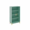 Cristaleira 2 portas 3 prateleiras Legno LE6014 Movelbento Oliva