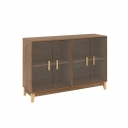 Cristaleira 4 portas Legno LE6020 Movelbento Freijó