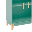 Cristaleira 4 portas Legno LE6020 Movelbento Oliva