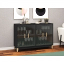 Cristaleira 4 portas Legno LE6020 Movelbento Preto