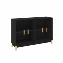 Cristaleira 4 portas Legno LE6020 Movelbento Preto