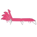 Espreguiçadeira Mor Alumínio Rosa