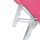 Espreguiçadeira Mor Alumínio Rosa