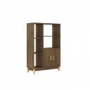 Estante 2 Portas 5 Prateleiras Legno LE6010 Movelbento Freijó