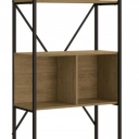  Estante para escritório Kappesberg 3 nichos LI014 Freijó/Preto