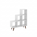 Estante Retrô 6 nichos RT3147 Movelbento Branco
