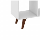 Estante Retrô 6 nichos RT3147 Movelbento Branco