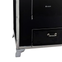 Fogão a Lenha Venâncio N°01 Com Gabinete Saída à Esquerda - Preto