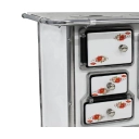 Fogão A Lenha Venâncio N°02 Com Gabinete Saída à Direita Branco Flor