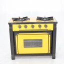 Fogão Industrial Venâncio BR2BF 2 Bocas com Forno Gás GLP Amarelo