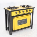 Fogão Industrial Venâncio BR2BF 2 Bocas com Forno Gás GLP Amarelo