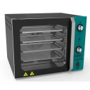 Forno convector smart Basic FCSB4E 4 esteiras 55L Venâncio preto e painel azul