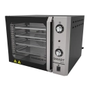 Forno convector smart Basic FCSB4E 4 esteiras 55L Venâncio preto e painel inox