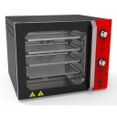 Forno convector smart Basic FCSB4E 4 esteiras 55L Venâncio preto e painel vermelho