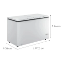 Freezer Horizontal Consul CHB53 534L 2 Portas Branco 220v