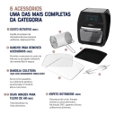 Fritadeira Sem Óleo e Forno Oster 3 em 1 OFRT780 12L 220V
